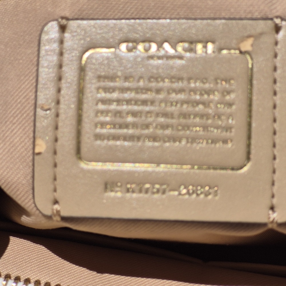 Coach Pink and Cream Women's Bag - Picture 8 of 10